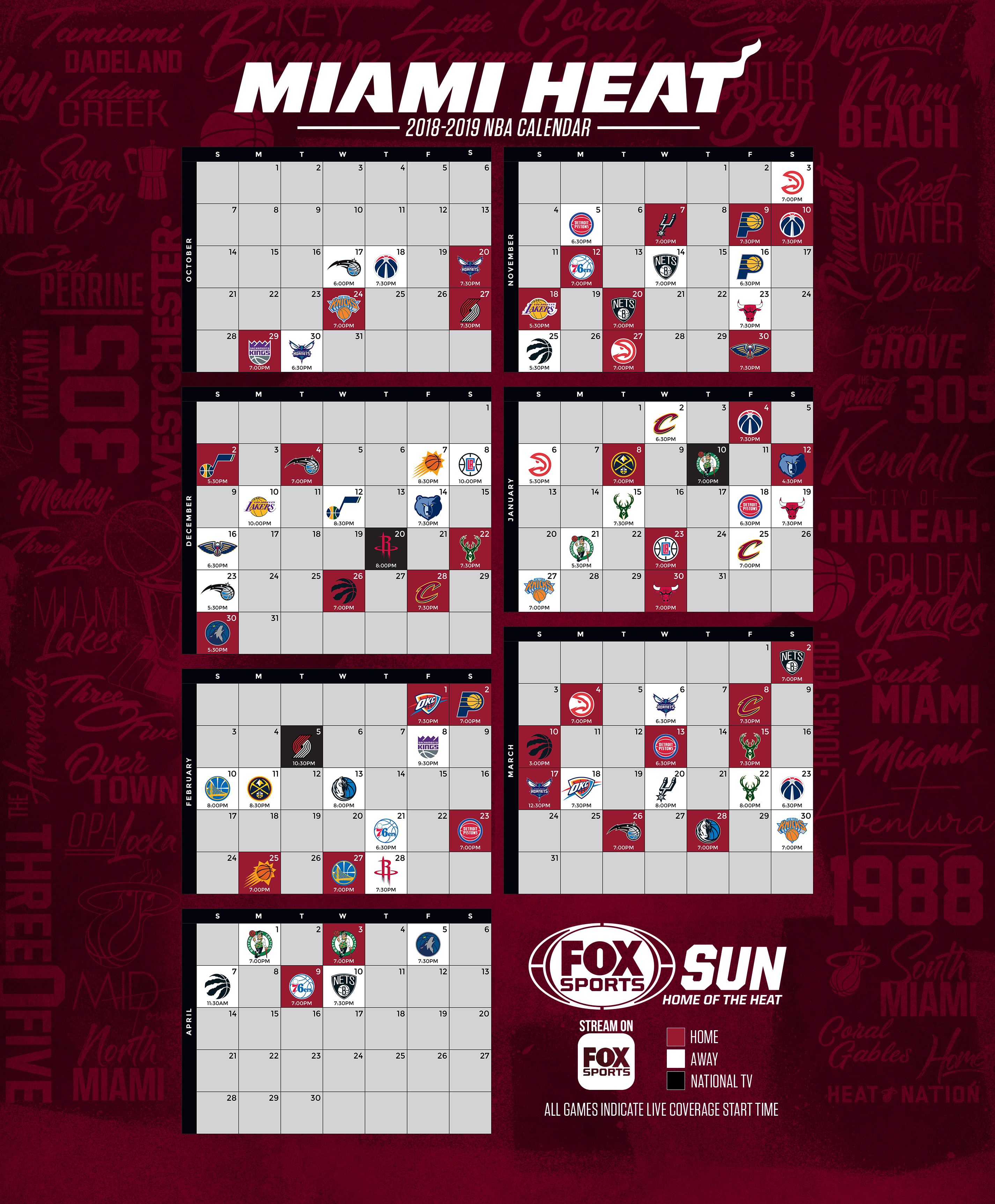 Miami Heat Schedule 2022 Printable - Customize and Print
