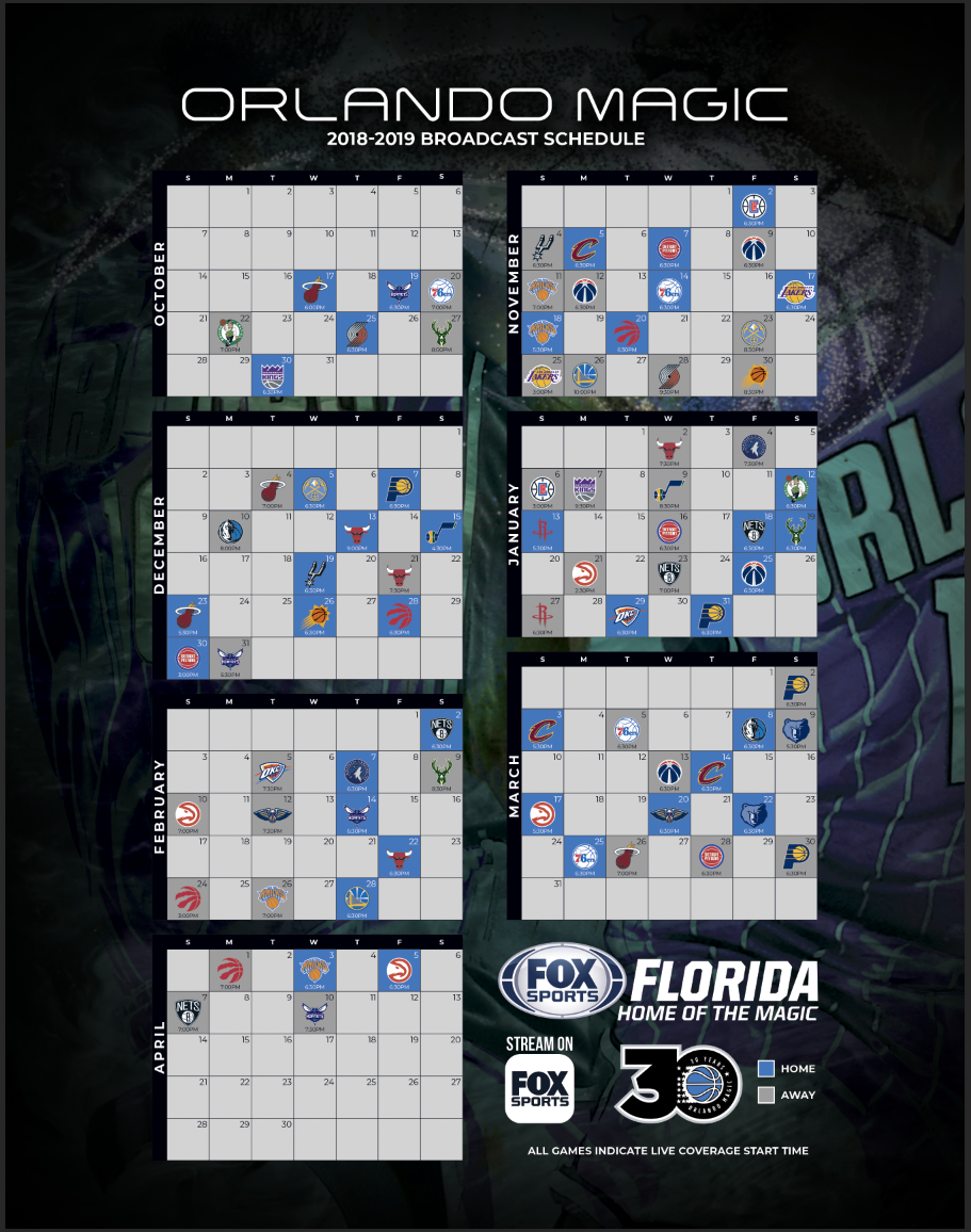 Orlando Magic 2024-2025 Printable Schedule - College Football Schedule 2024