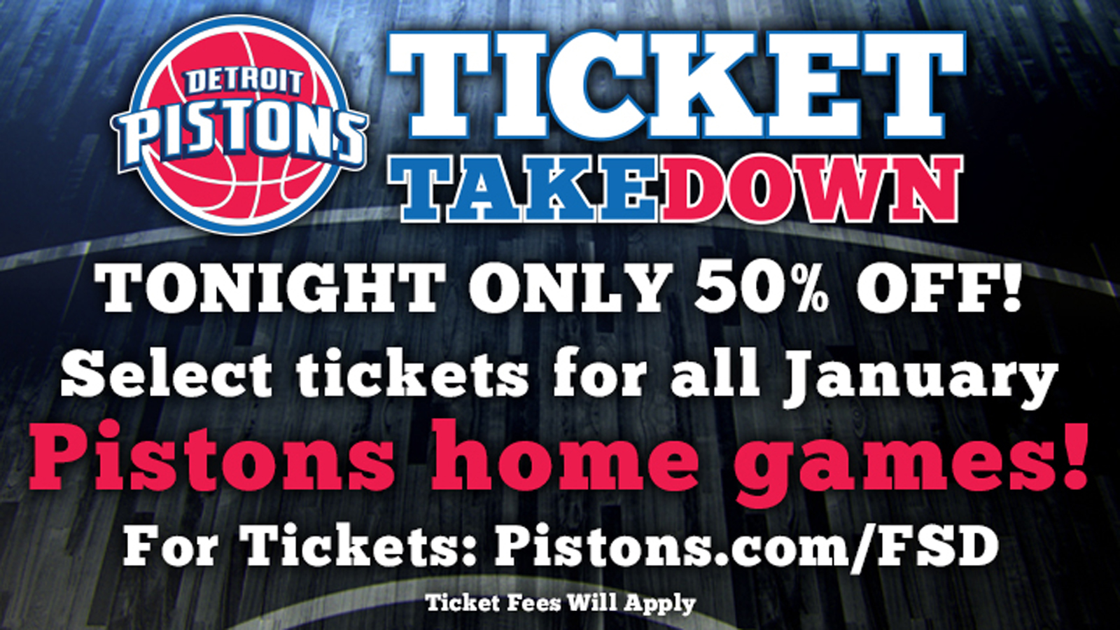 Enjoy Pistons Ticket Takedown tonight only FOX Sports