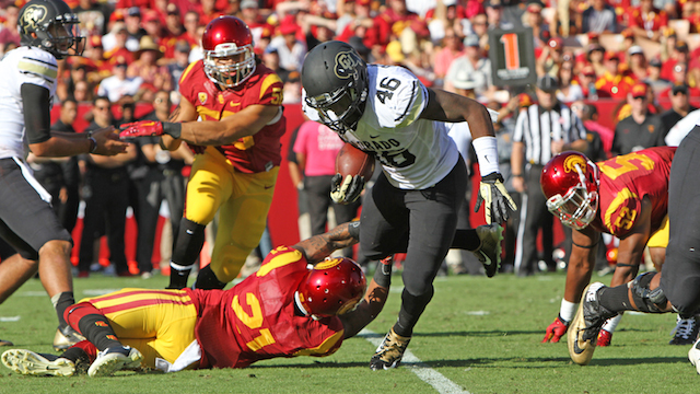 Gallery: USC rolls over Colorado during Kessler’s big day